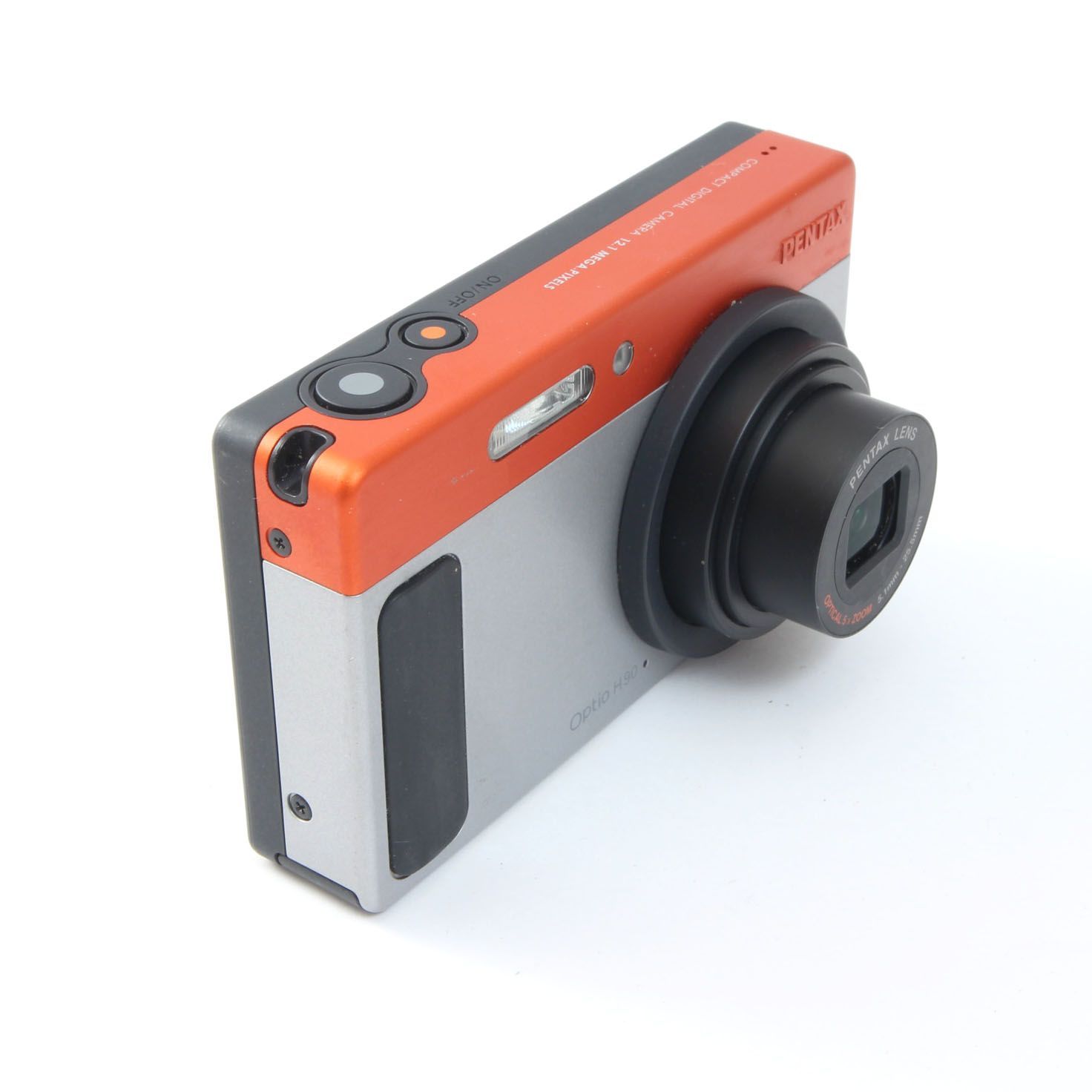 PENTAX ペンタックス Optio H90 オレンジ シルバー コンパクトデジタル