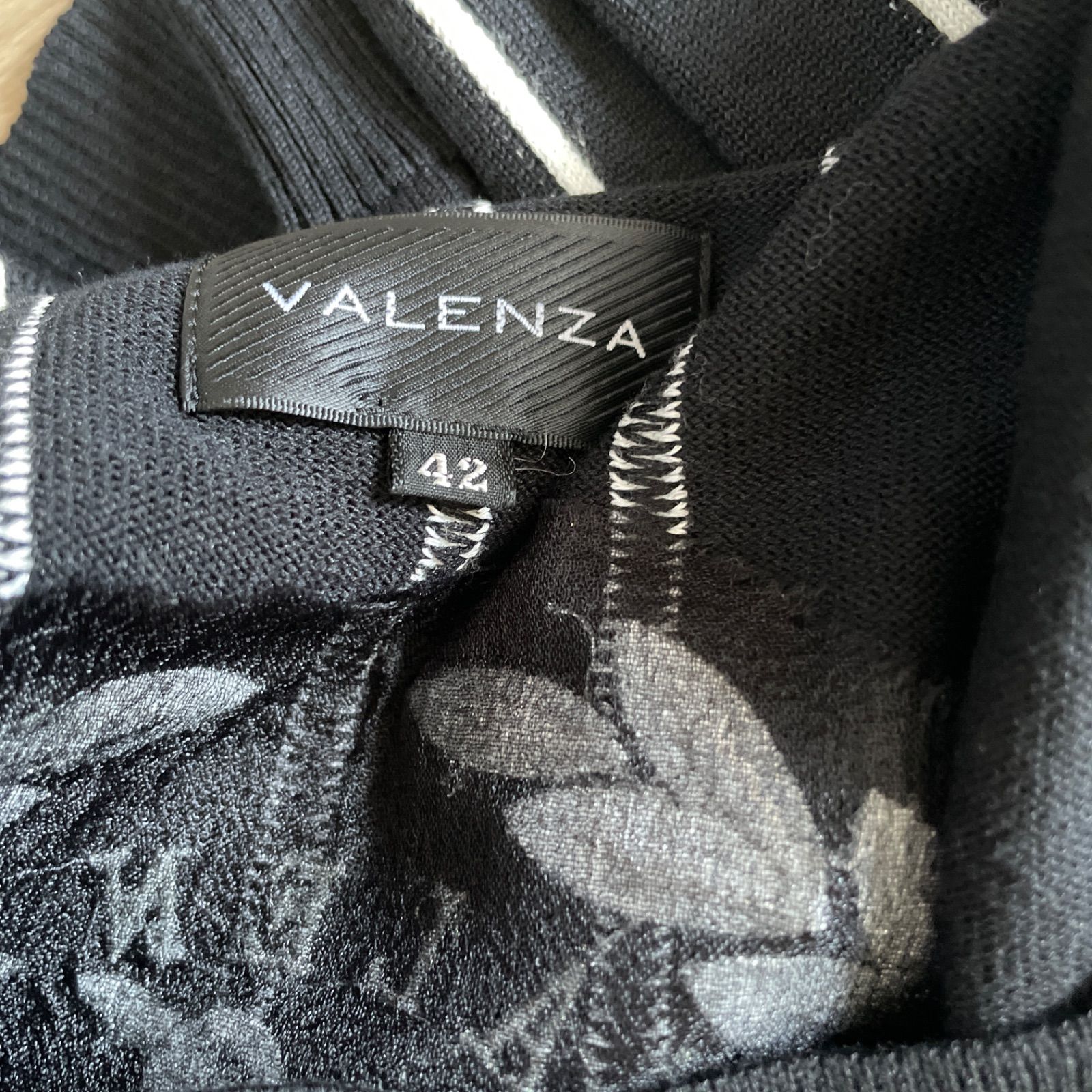 VALENZA ストライプシャツ サイズ42