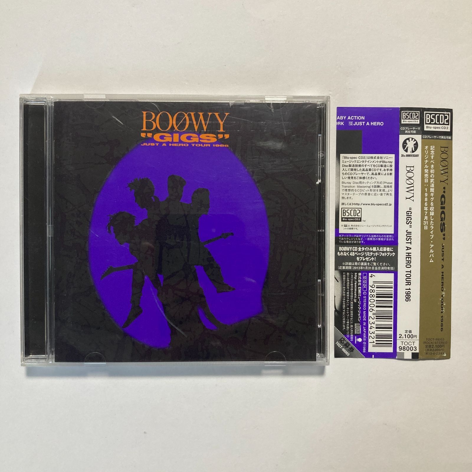CD】BOØWY ボウイ / “GIGS” JUST A HERO TOUR 1986 Blu-spec CD CD】BOØWY ボウイ / “GIGS” JUST A HERO TOUR 1986 Blu-spec CD