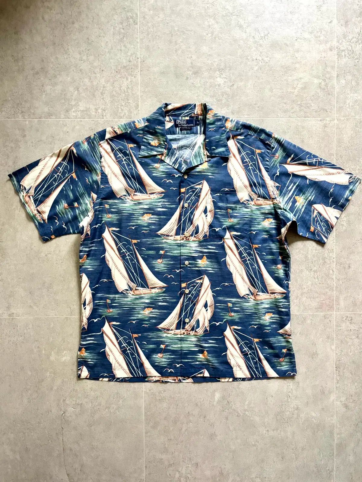 90 ´ s ポロ Ralph Lauren(ラルフローレン) キャンプ シャツ XL （ 105 110 ）