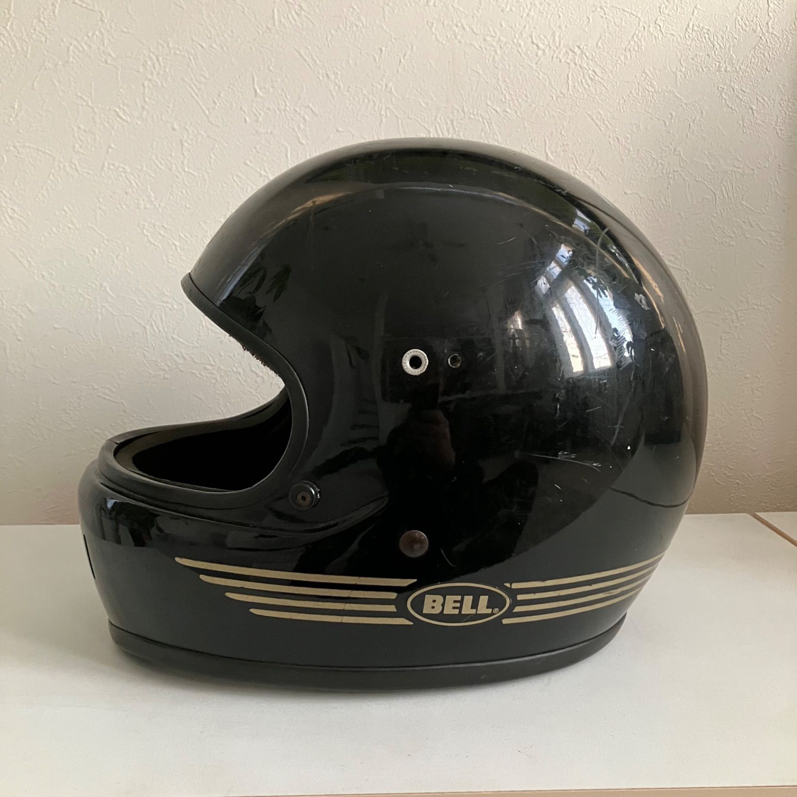 BELL☆1980年代製 XLサイズ 黒色 族ヘル Arai SHOEI 当時物 旧車 