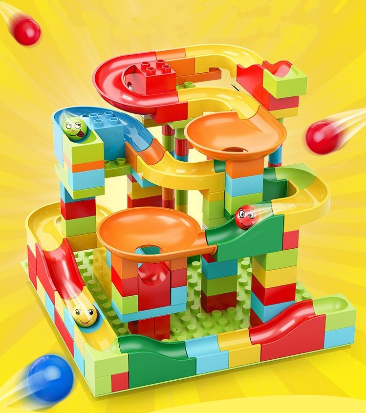 LEGO レゴ 互換 ブロック ボールコースター 336ピース スロープ ボール
