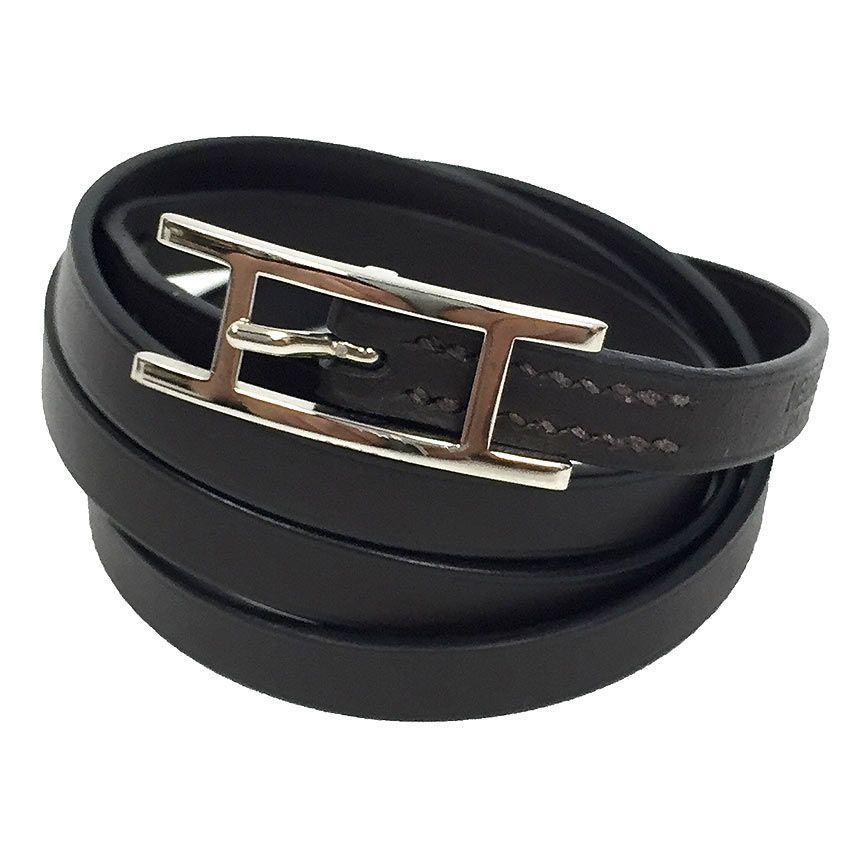 HERMES エルメス アピ3 ブレスレット チョーカー ブラウン aq8699 
