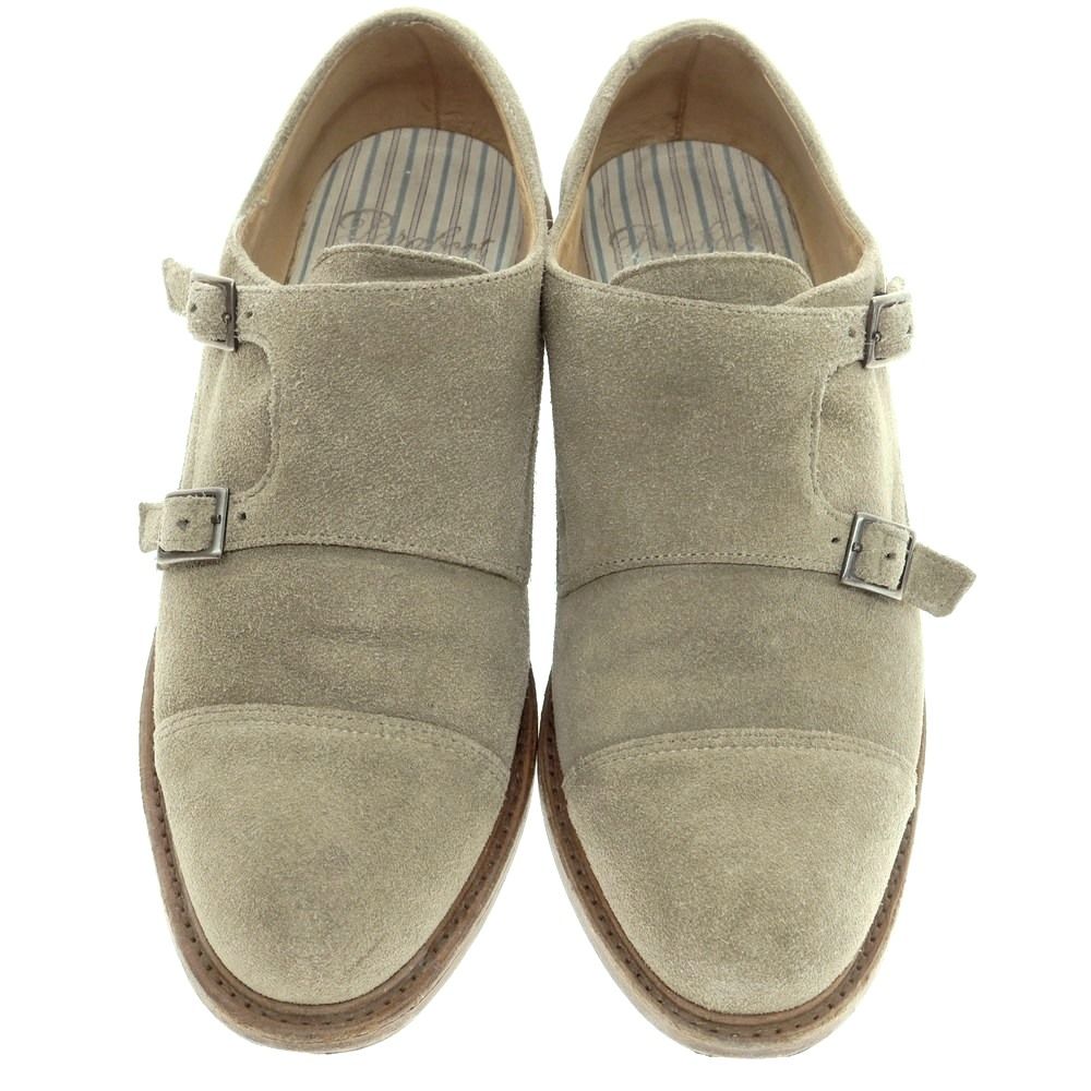 パラブーツ Paraboot スエード ドレスシューズ カーキグレー サイズ6 メンズ