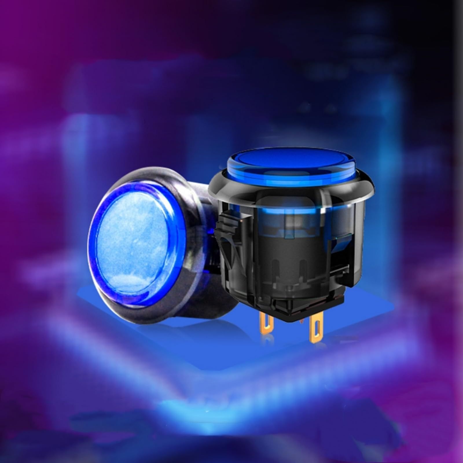 QANBA Gravity KS アケコン ボタン 24/30MM アケコン 静音ボタン