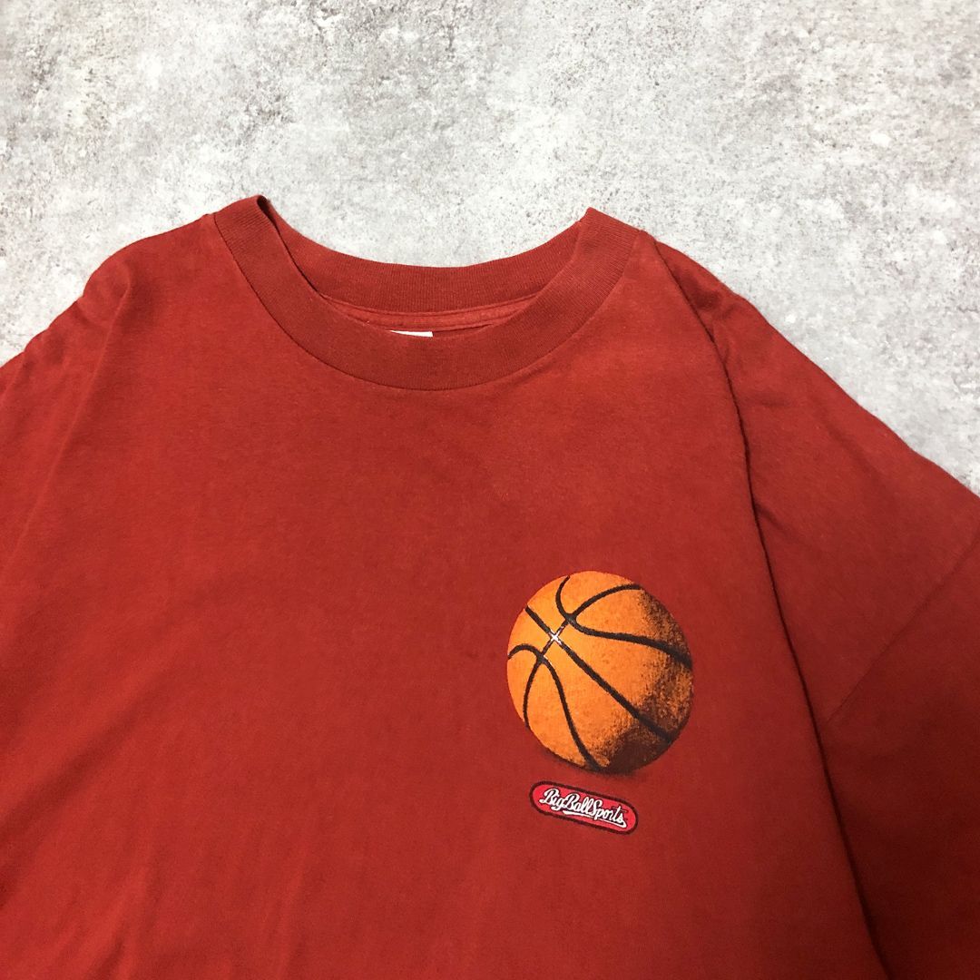 90s USA製 バスケットボール グラフィック Tシャツ シングルステッチ XL ヴィンテージ アメリカ古着