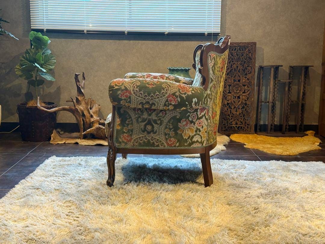 金華山織　クラシック　クラシカル　アームソファ　猫脚　ヨーロピアン　GZ 金華山織 クラシック クラシカル アームソファ 猫脚 ヨーロピアン GZ