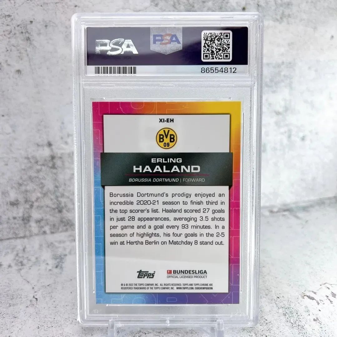 ハーランドPSA10＆エムバペBGS9.5(PSA10相当)ルーキーカードセット カードセイバー 1 【200枚セット】ラベルシール 付き PSA BGSの