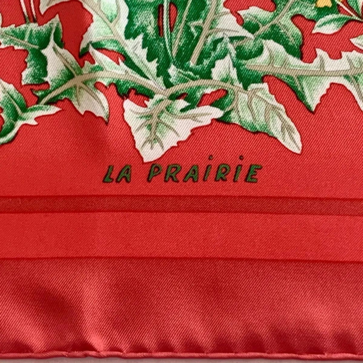 値下げ！HERMES エルメス カレ90 スカーフ LA PRAIRIE 草原 シルク100