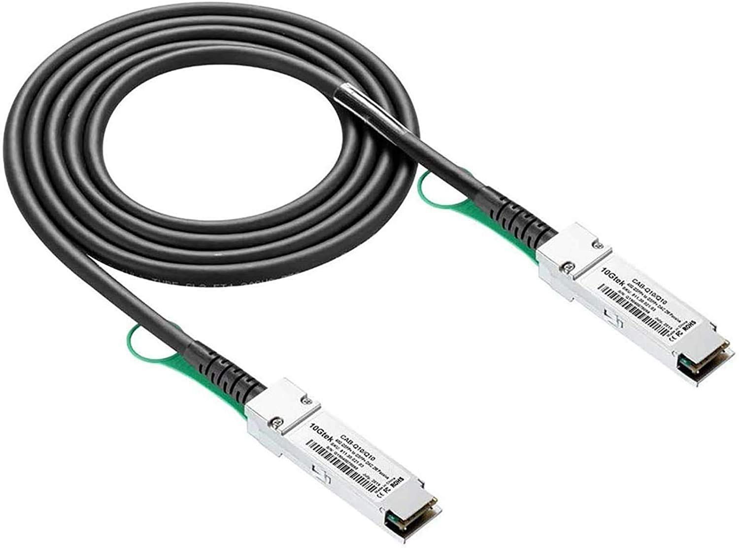 Size:3m_Style:40G QSFP+_Color:Cisco 10Gtek 40G QSFP + DACケーブル 40GBASE-CR4 Twinaxケーブル Cisco QSFP-H40G-CU3M、Meraki、Ubiquit、Mikrotik、