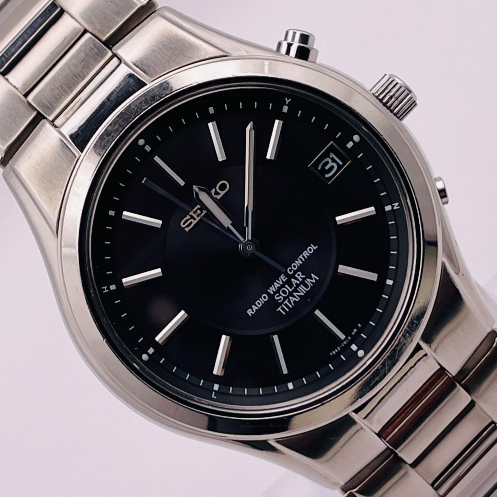 T248 渡辺力 デザイン 稼動品 SEIKO セイコー 電波ソーラー SBTM113 7B42-0AN0 人気 時計 メンズ ユニセックス