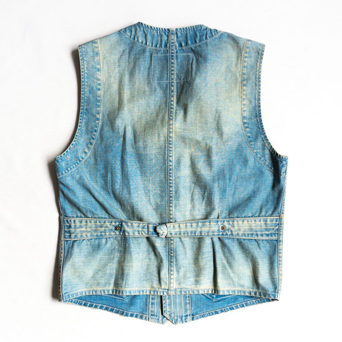 RRL/ELLENGTON VEST/S/ウォバッシュベスト/ラルフローレン 美品】RRL 【ELLENGTON VEST 】S WABASH ウォバッシュ ストライプ