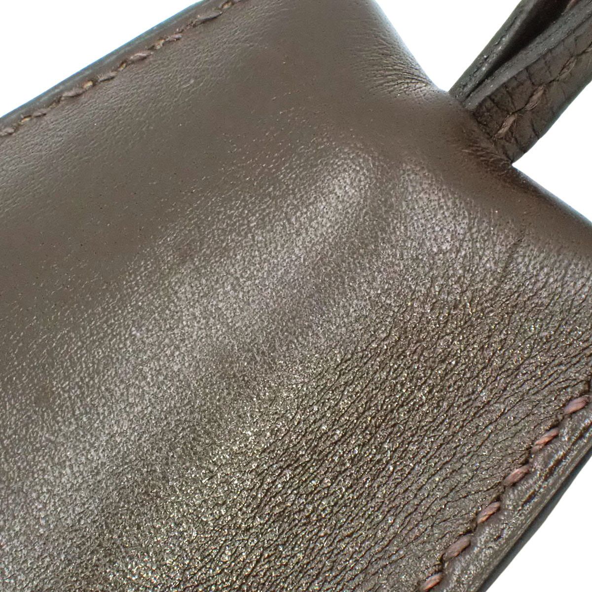 HERMES(エルメス) キーリング付き クロシェット ショコラ ダーク