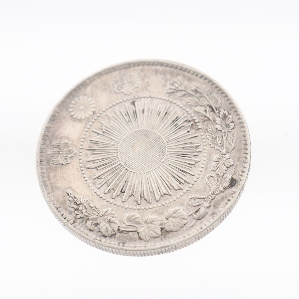 □ 旧一円銀貨 古銭 明治三年 大日本 26.91g 硬貨 コイン 骨董品