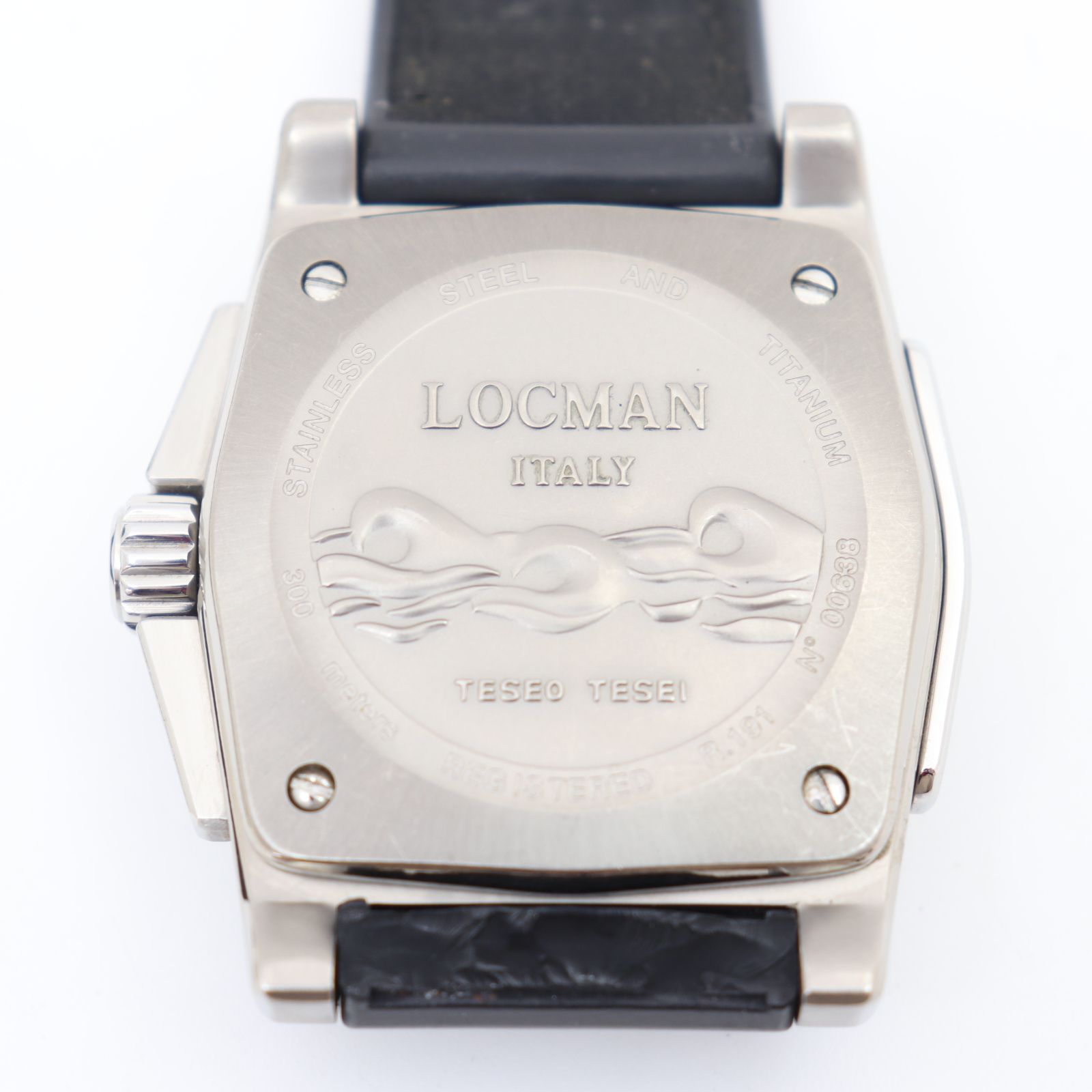 ITNFOYP2LWEA 稼働品 LOCMAN ロックマン TESEO TESEI R.191 SS 自動巻き デイト メンズ 腕時計 イタリア製
