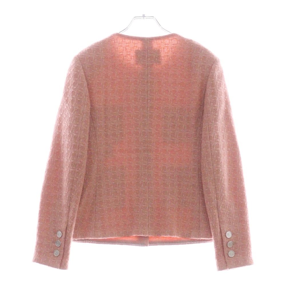 CHANEL (シャネル) 21B ココボタン ツイードジャケット コーラルピンク