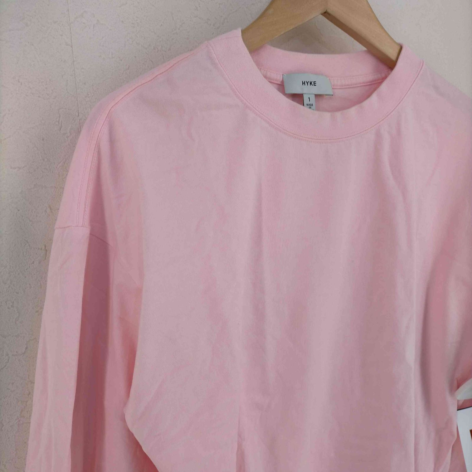 「HYKE」 長袖カットソー 1 ピンク レディース ハイク HYKE 20SS ボリュームスリーブ カットソー レディース