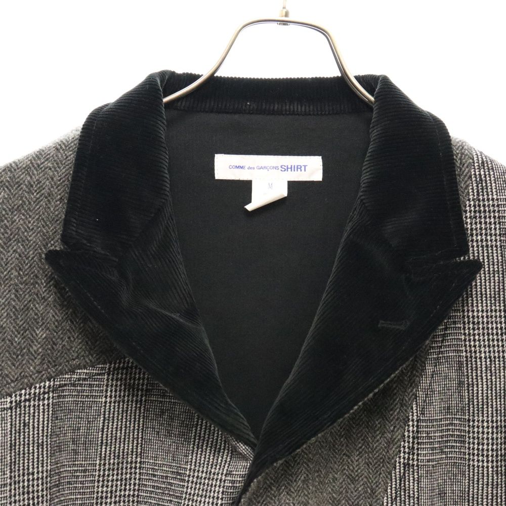 COMME des GARCONS SHIRT (コムデギャルソンシャツ) Contrast Panel Cord and Tweed Blazer  W28165 コントラストパネルブレザー アームコーデュロイテーラードジャケット マルチ - メルカリ