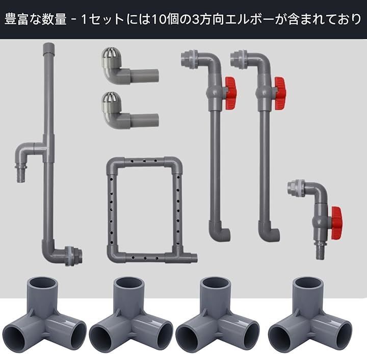 ティー塩ビ継手、塩ビ管継手コネクタ, 3 ウェイ家具グレードのパイプ エルボ コネクタ, PVC