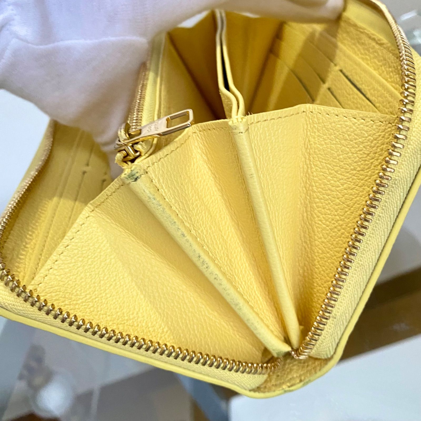 日本限定】Louis Vuitton 長財布 ジッピーウォレット イエロー - メルカリ