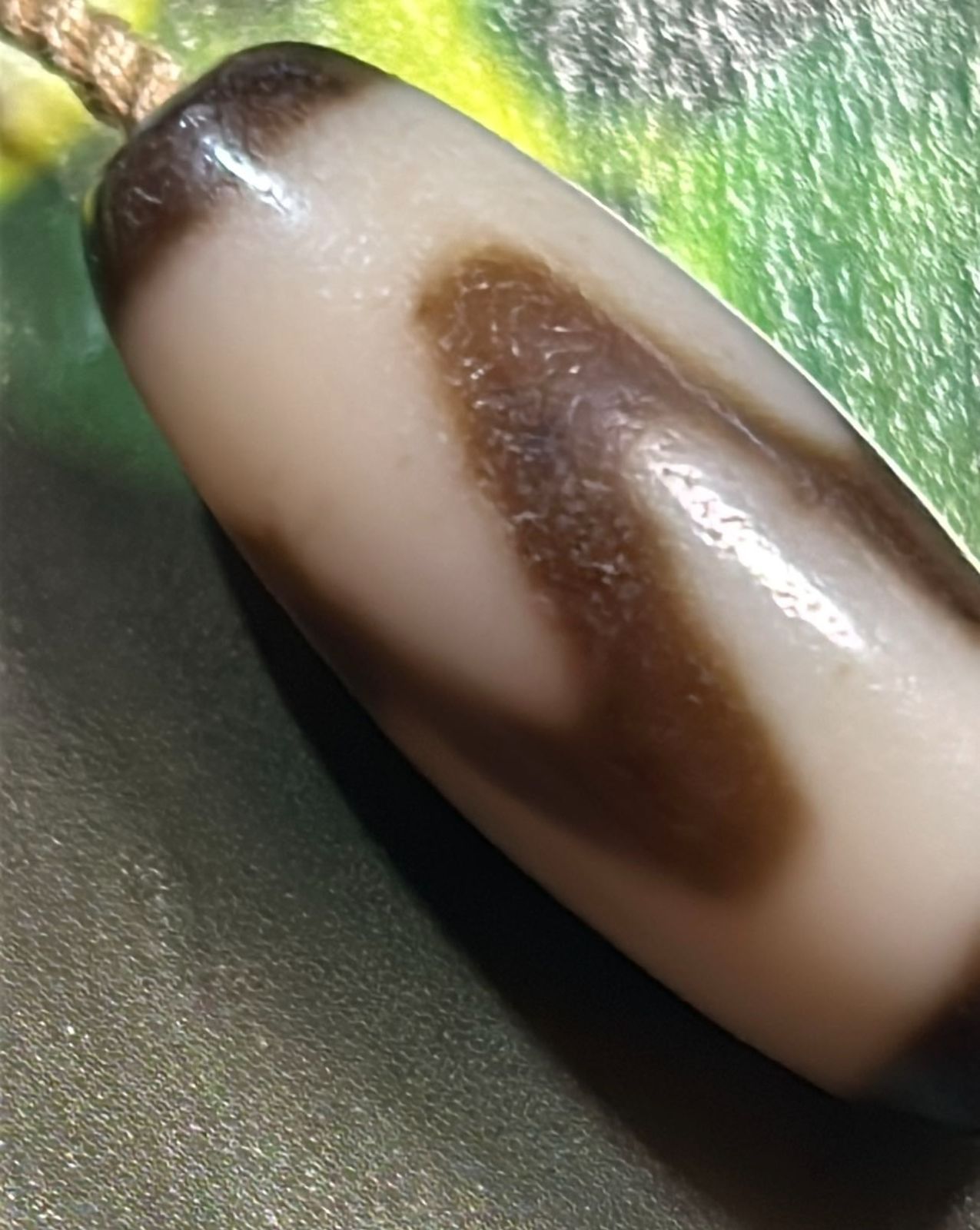 水紋虎牙天珠 曲貢社製 ／チベット 天珠 dZi ジービーズ 西蔵 - メルカリ