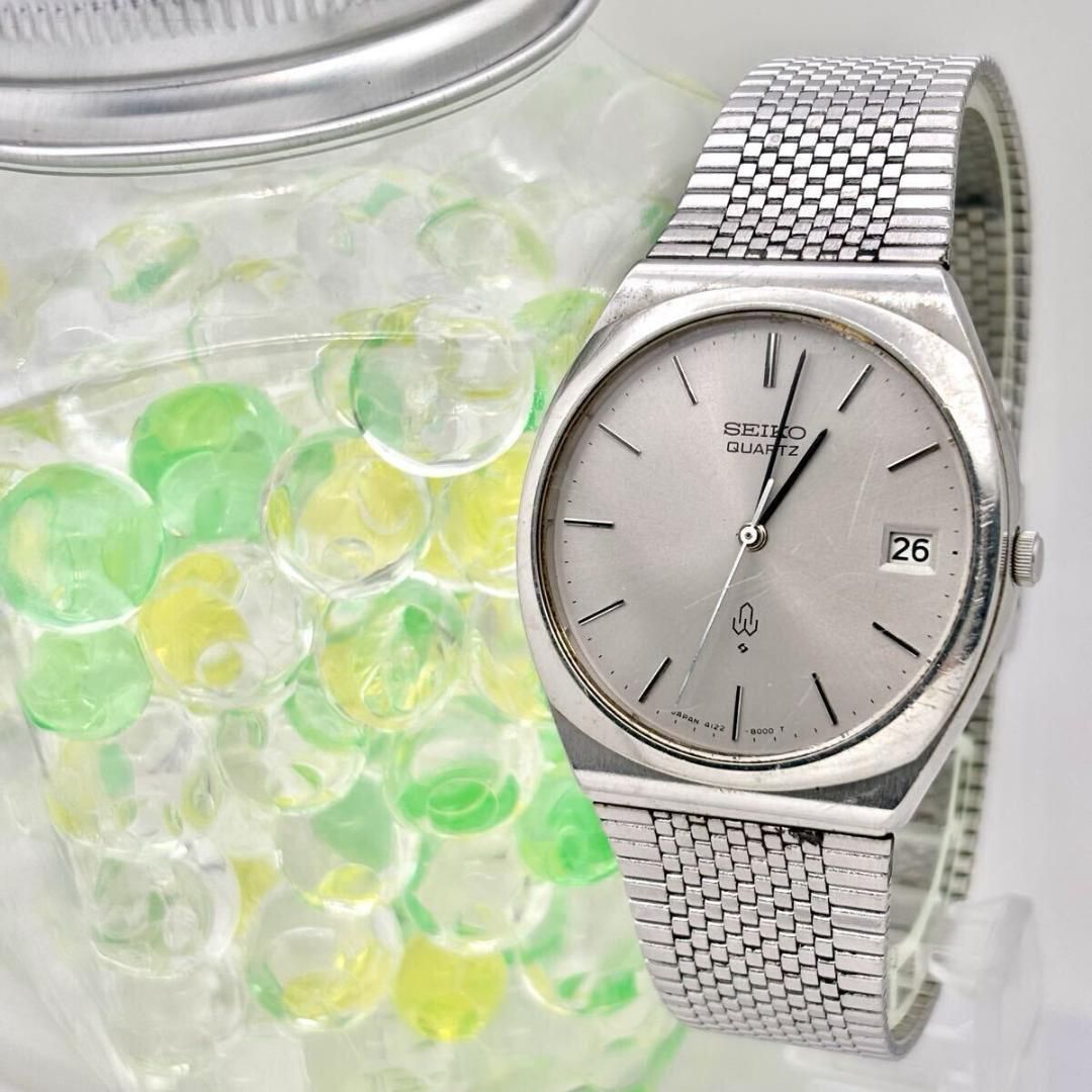 電池 SEIKO セイコー メンズ 腕時計 シルバー デイト