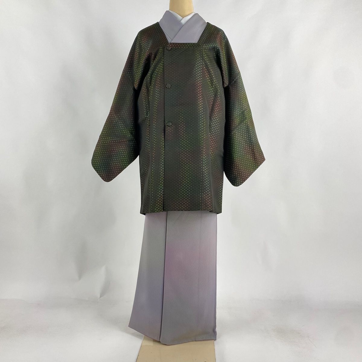 ベロア】 ? 裄丈の長さ66Cm～着丈82Cm～袖丈44Cm～正絹～道行きコート