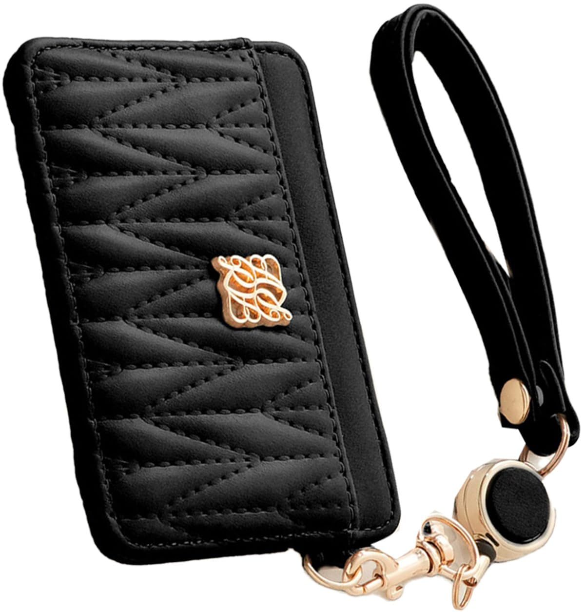 [アルトローズ] ブラック パスケース 定期入れ カード入れ 定期 ICカード ケース 通勤 通学 リール付き ストラップ付き キルティング 可愛い ロージア シリーズ 合成比較 ニュアンス くすみ カラー 綺麗 キルト332755-01 [ブラック]