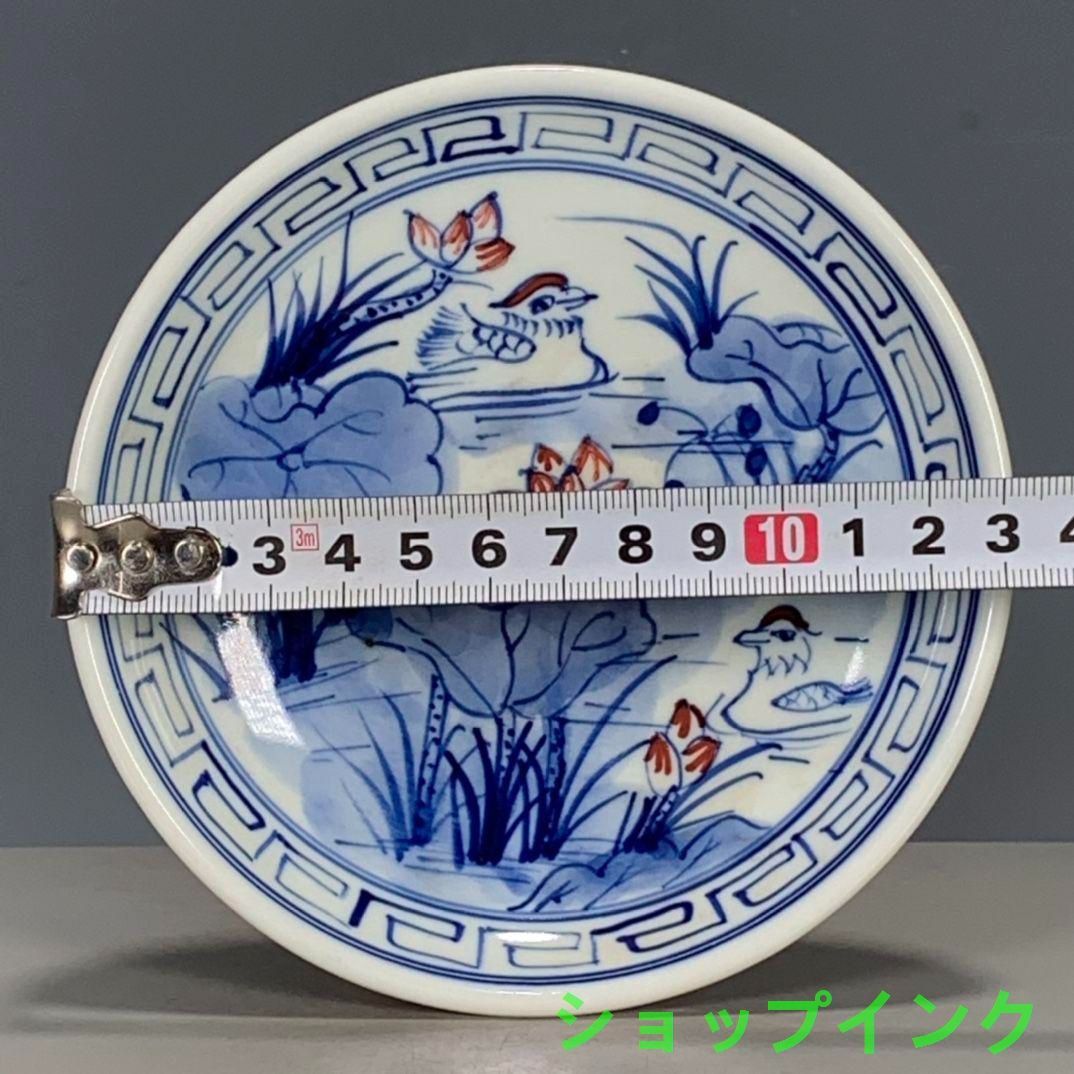 中国美術品  青花釉里  紅蓮花  高足果皿  置物 中国美術品 青花釉里 紅蓮花 高足果皿 置物 - メルカリ