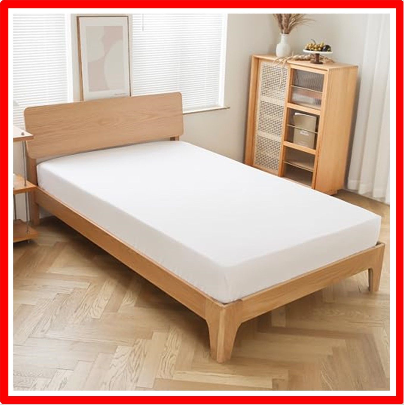 【匿名配送】ホワイト_セミダブル fuwawa ボックスシーツ マットレスカバー 敷き布団カバー ベッドシーツ シーツ ベッドカバー 吸湿速乾 抗菌・防臭 ピー