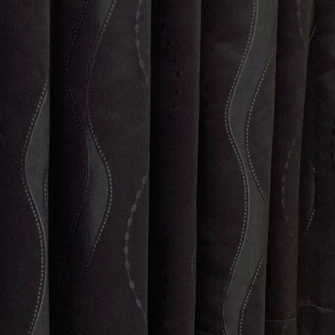 9780 コレクション BK オーダーカーテン ドレープカーテン ブラック