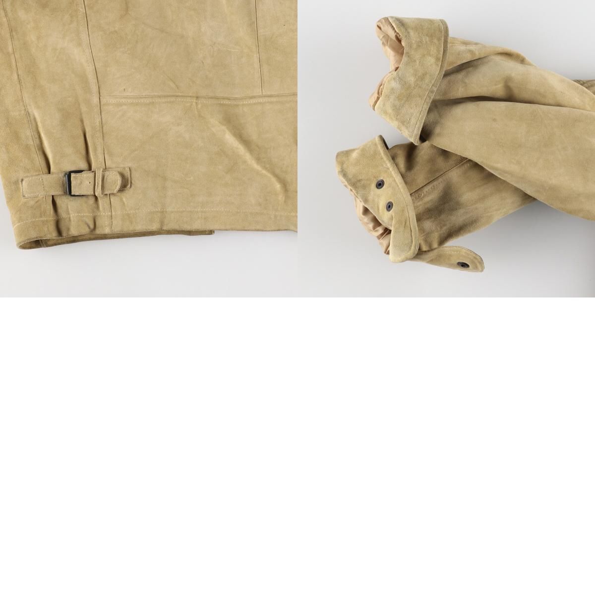 古着 ノーティカ NAUTICA スエードレザージャケット メンズL相当  