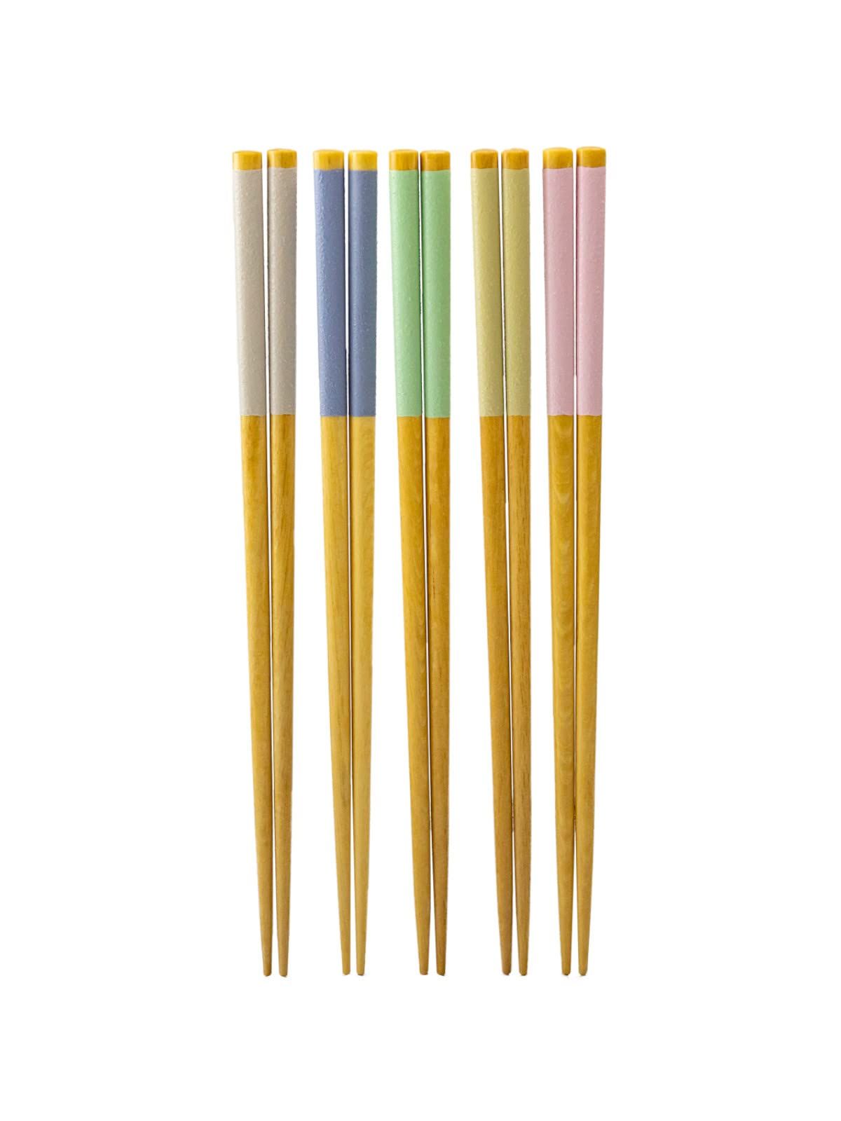 【人気商品】5膳入 KY-59 日本製 天然木 ベージュ カンバス 22.5cm 食洗機対応 お箸 アサヒ興洋