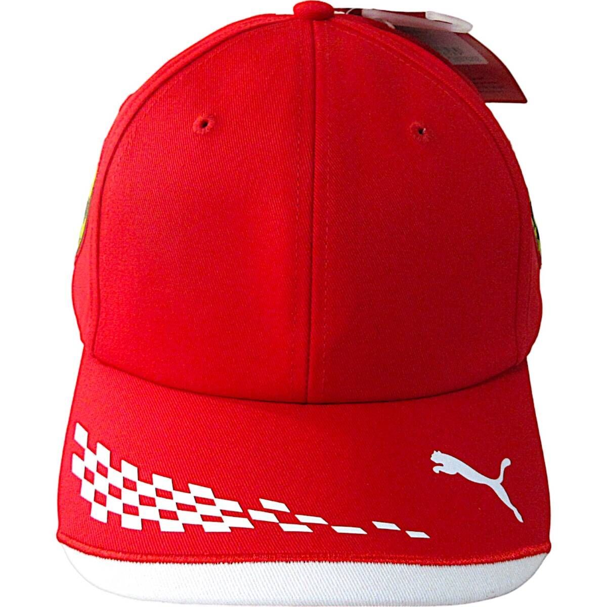 新品 PUMA×Scuderia Ferrari プーマ フェラーリ レプリカ チーム キャップ 帽子 頭回り(57-60cm)  レッド 022611