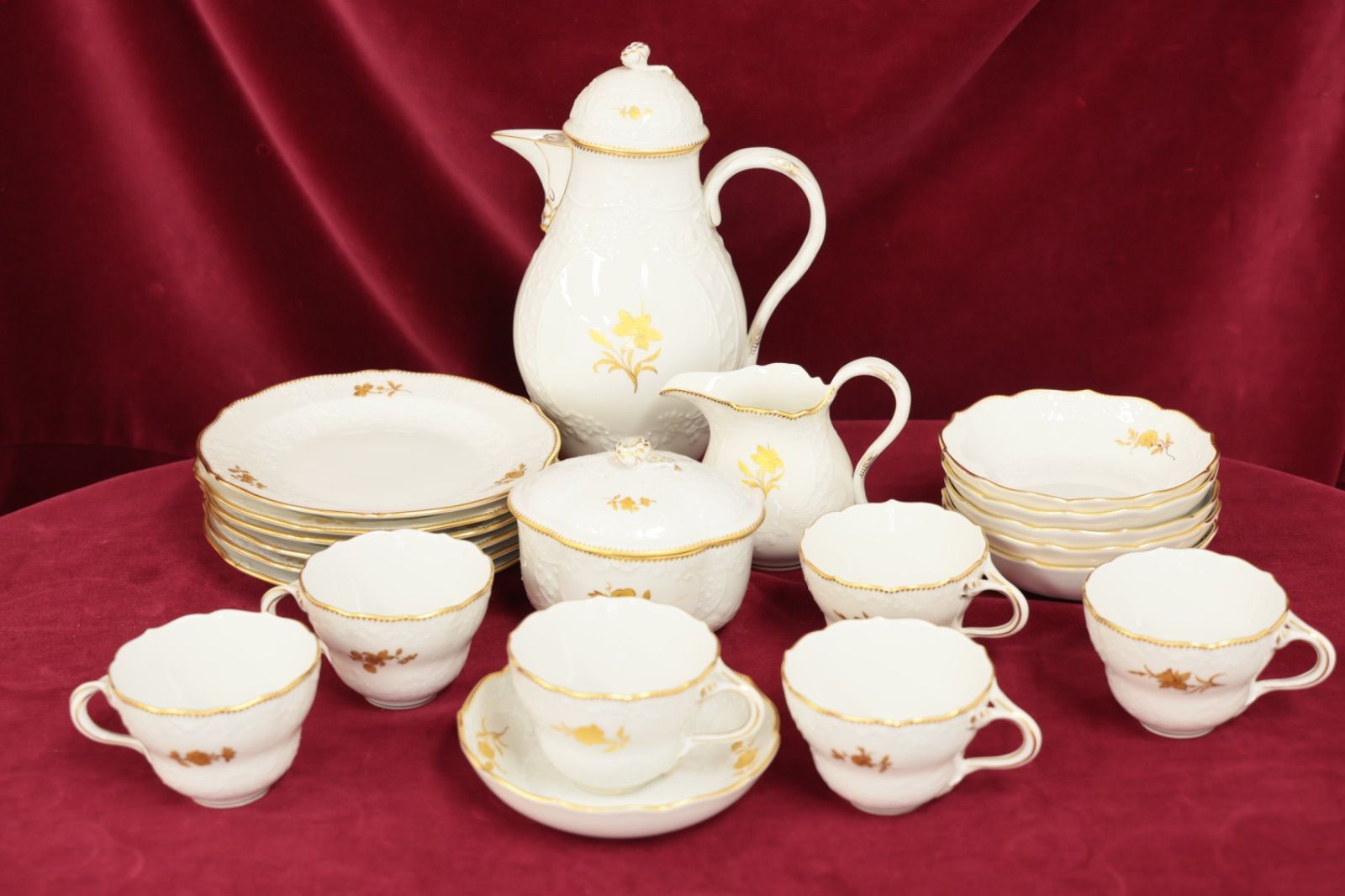 HOYA ホヤ クリスタル 瑠璃切子小付 セット 小鉢 4点 切子グラスセット