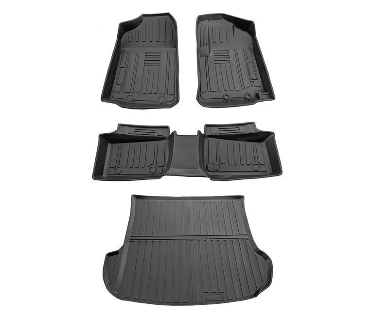 160系 プロボックス フロアマット防水汚 立体トレー TPO ゴム運転助手席2列目ラゲッジマット4点