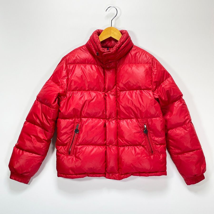 モンクレール ダウンジャケット キッズ ベビー レッド 赤 2A/92cm ナイロン フード MONCLER