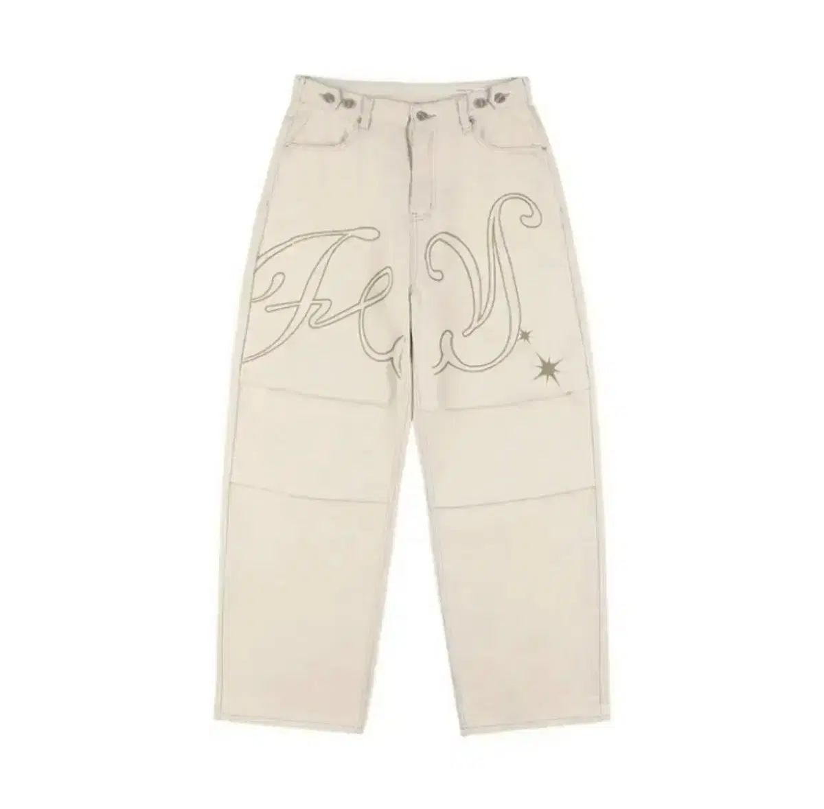 ファンシークラブ エンジェル ヴィンテージ ウォッシュ ピンタックパンツ 2