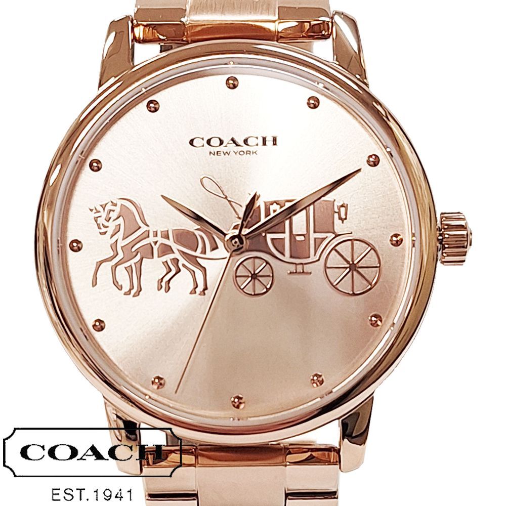 COACH 腕時計 14503949ローズゴールド 楽天市場】【新品】 【COACH】 コーチ 腕時計 レディース