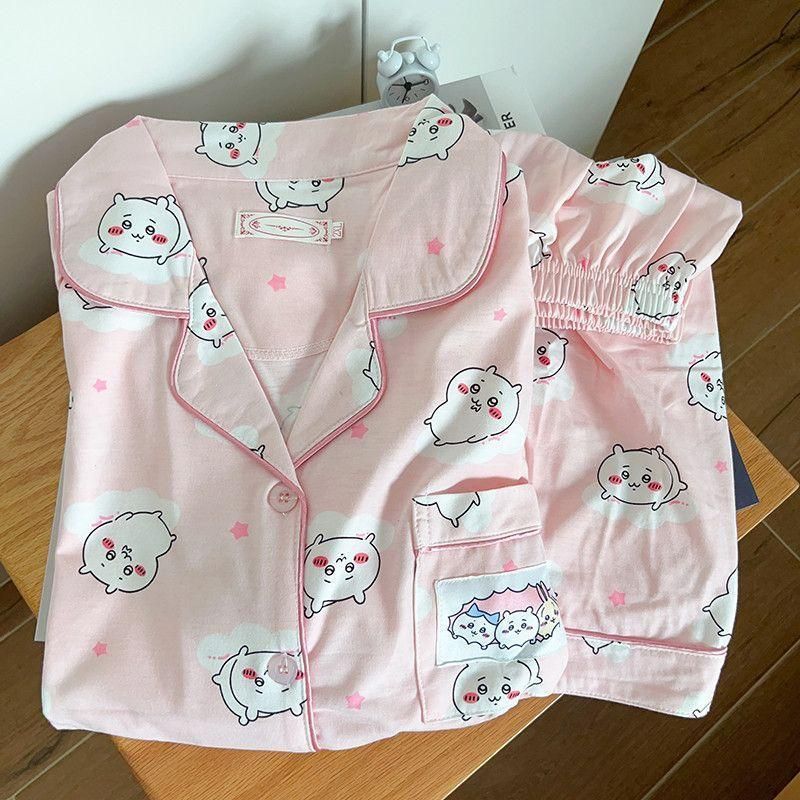ちいかわ パジャマ ルームウェア 薄手 夏 秋 寝巻き 大人 居住服
