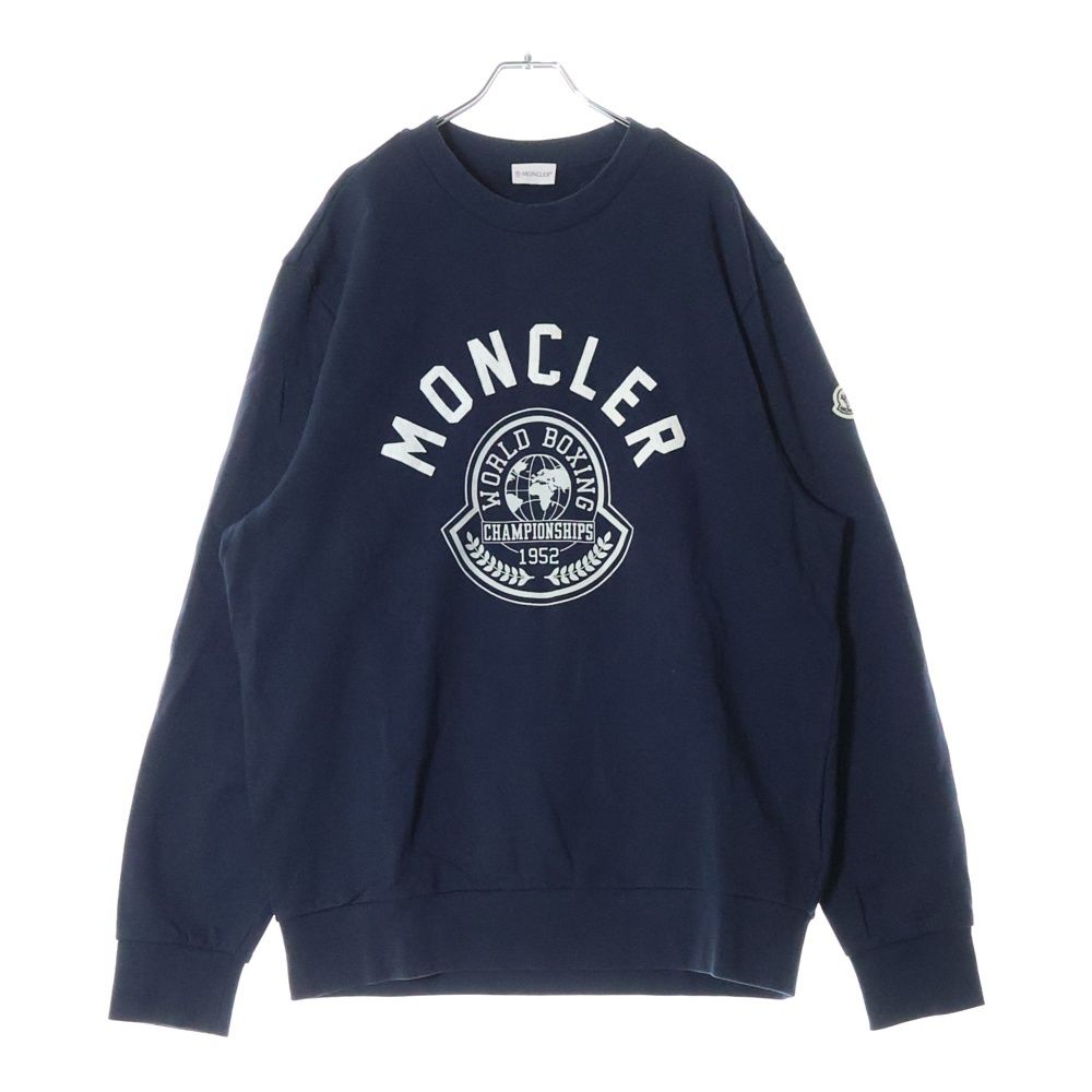 MONCLER (モンクレール) フロント ロゴ刺繍 スウェットトレーナー