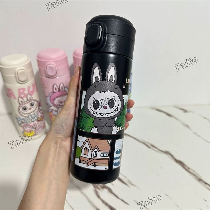 中国限定popland mokoko labubu保温ボトル ピンク