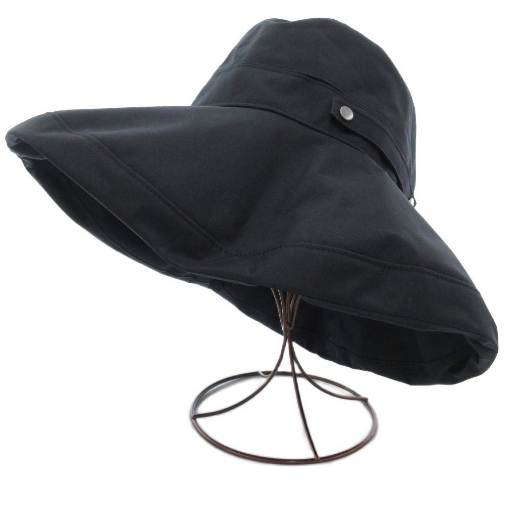 サンバリア　ハット ブラック トラベル・ハット｜完全遮光帽子｜サンバリア100 | 完全遮光日傘