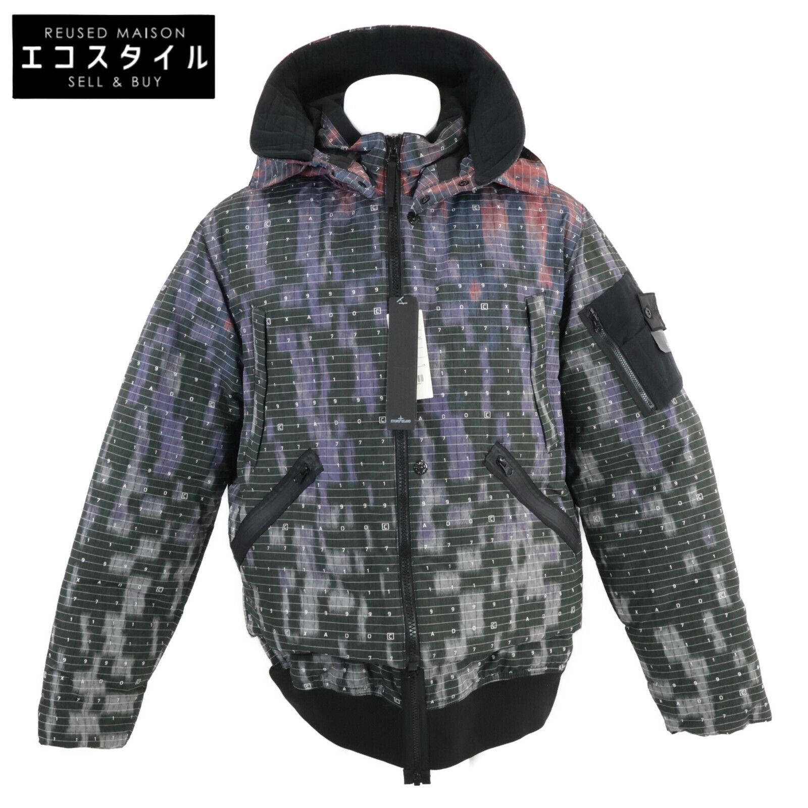 STONE ISLAND ストーンアイランド FW19 SHADOW PROJECT THERMOGRAPHY DOWN JACKET L