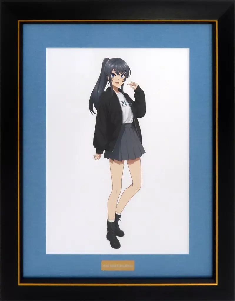 原画イラストボード 付属品付 青春ブタ野郎はランドセルガールの夢を見ない arti-mate 描き下ろし 私服ver. キャラファイングラフ 桜島麻衣 A