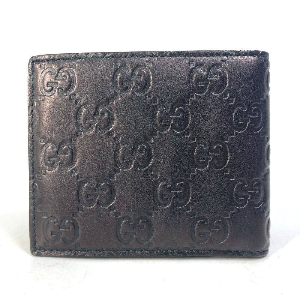 GUCCI グッチ 2つ折り財布 GG グッチシマ 145754 シマレザー