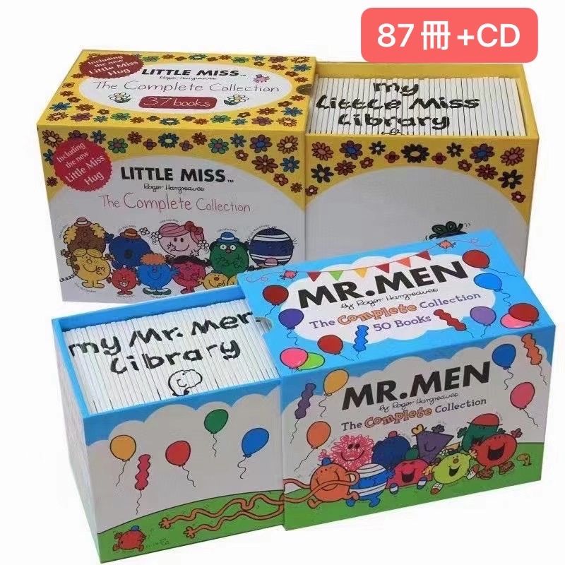 特売箱付新品MR. MEN絵本+LITTLE MISS絵本87冊+音源付 - メルカリ