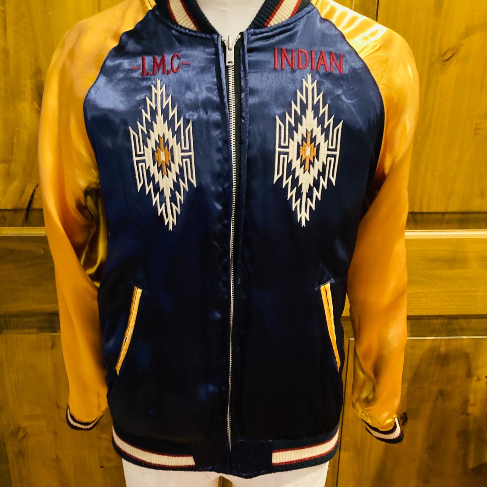 インディアンモーターサイクル スカジャン リバーシブル M - メルカリ