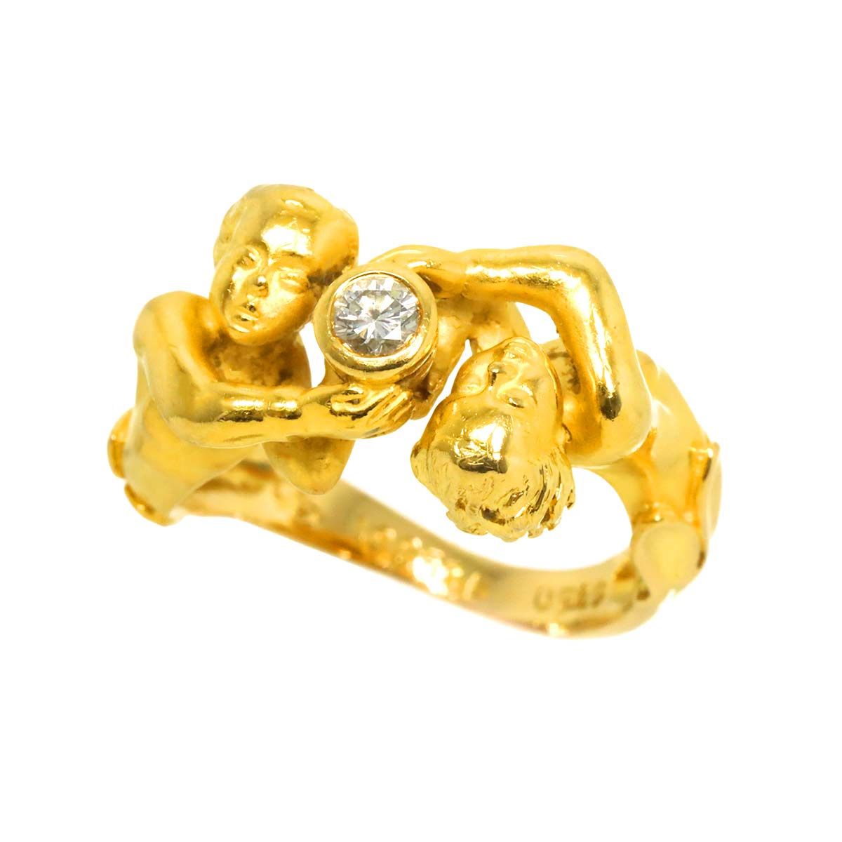 CARRERA Y CARRERA リング サイズ11号 K18 750 Carrera y Carrera カレライカレラ リング 指輪 11号 18金 K18イエロー