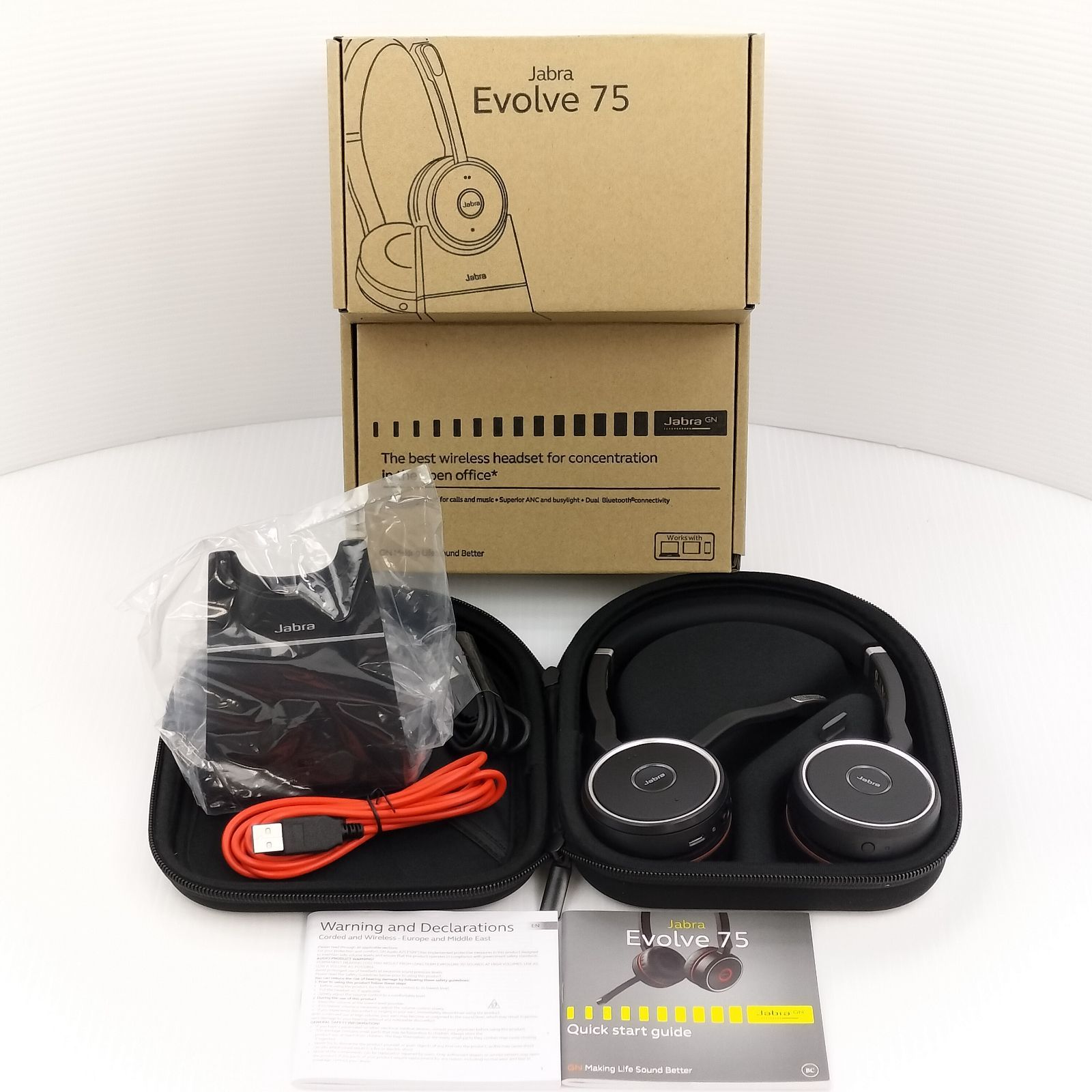 ☆220221108☆Jabra Evolve 75 Bluetoothヘッドセット☆未使用・箱 